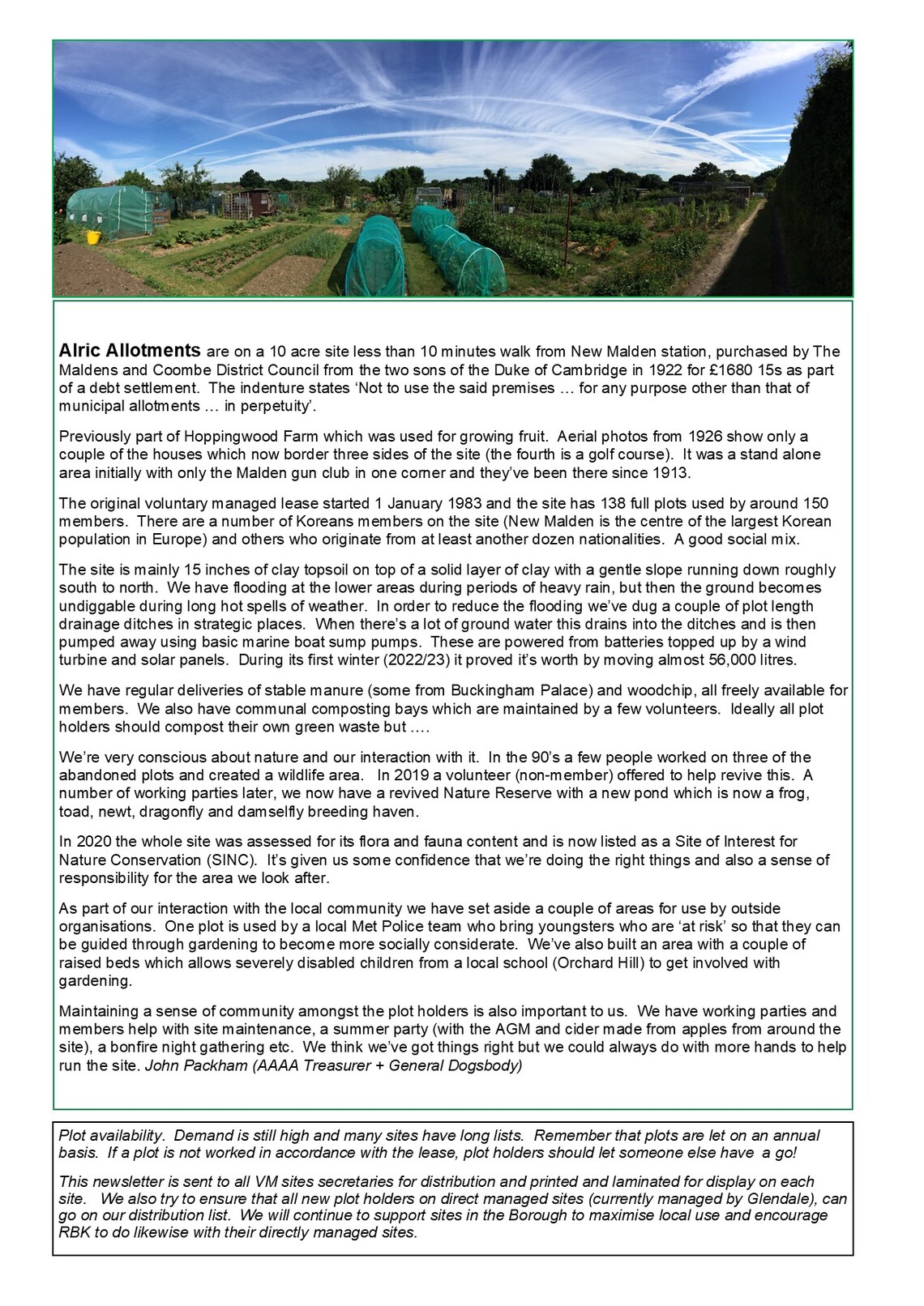 KFAG Newsletter No 16 Spring 2024 page 2