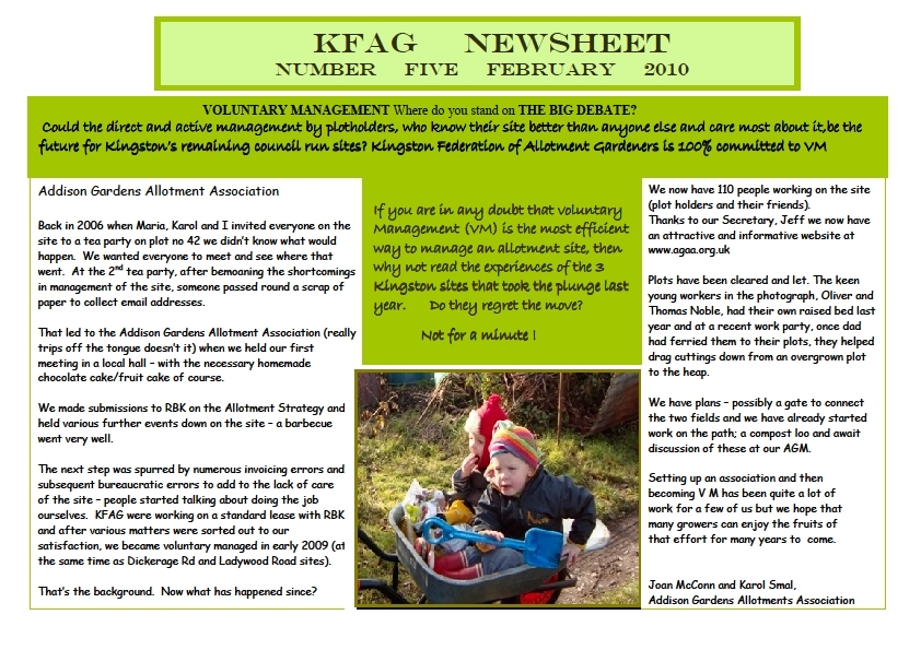 KFAG Newsheet February 2010